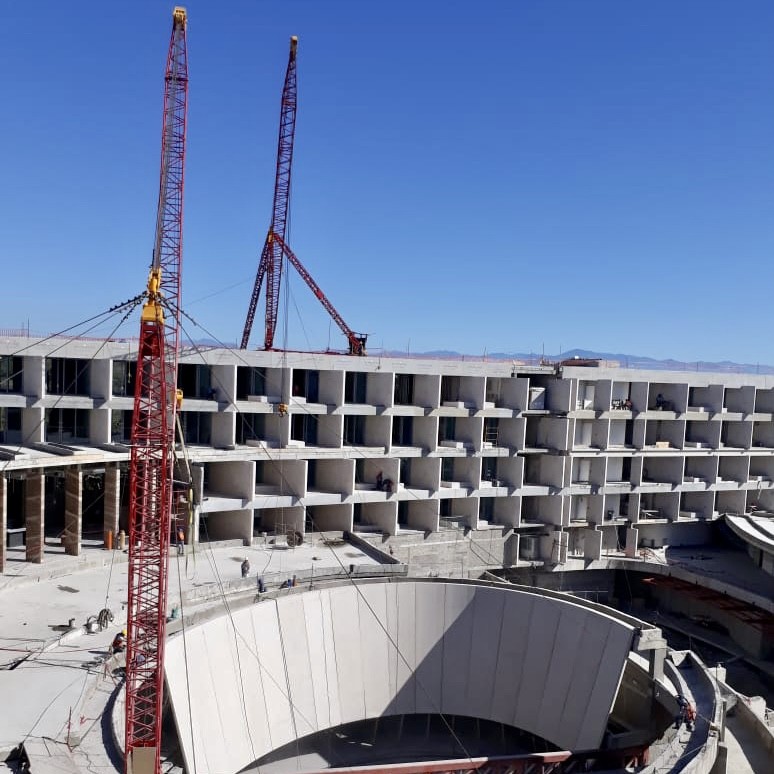 Tronco cónico en obra