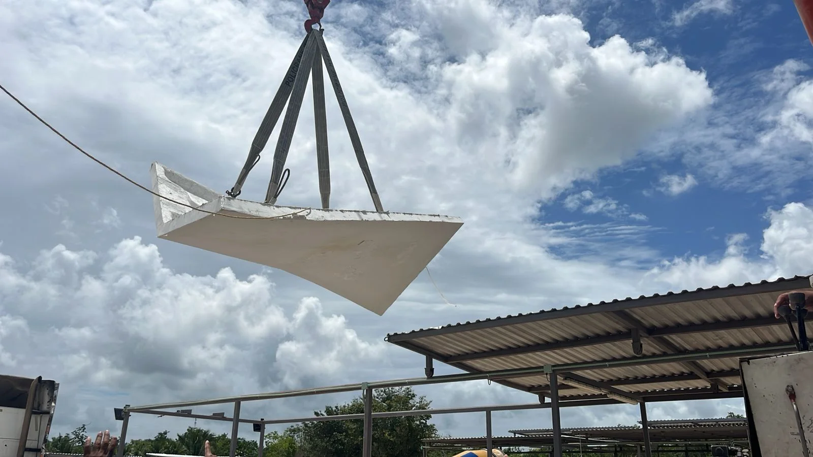 Maniobra de una pieza en planta